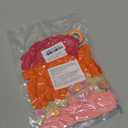 BAUANOOY Pink and Orange Balloons, 60pcs 12 Inch Pink and Orange Party Decorations with Confetti Balloons for Bachelorette Tropical Luau Party Engagement Birthday Party Decorations