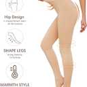 Women's 200D Thick Tights with Fleece Lining - Opaque Winter Pantyhose for Ultimate Warmth in 4 Classic Colors (Beige, M)