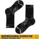 Everyday Men's and Women's High Performance Classic Hiking Elastic Socks (Large, Black)