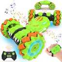 Hand Gesture Sensing RC Stunt Car Toys for 6-12 yr Boys&Girls - Easter Christmas Birthday Gifts, 2.4Ghz Remote Control Twist Car Toys Gifts for Kids 6 7 8 9 10 11 12 Year Old (Bright Green)