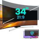 34 Inch Computer Privacy Screen Filter for 21:9 Aspect Ratio Widescreen Monitor Removable Computer Monitor Privacy Shield - Eye Protection Anti Glare Blue Light Filter