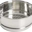 Oster Dutch Oven with Steamer Basket 3-Quart - Sangerfield Stainless Steel, Stovetop Steamer for Vegetables, Rice & Tamales, Dishwasher Safe