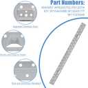 W11025649 AP6245752 Microwave Wall Mount Plate Kit for Whirlpool Kitchen-Aid Maytag Microwave Mounting Bracket W10440498 AP6245752 (with Hardware Screws Bolts)