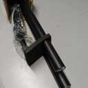 Heavy Duty Non- Adjustable 108In/9Ft Curtain Rods for Windows, Matte Black