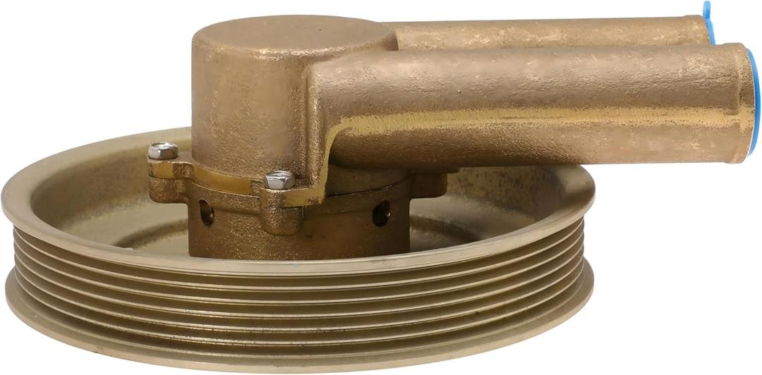 5.7 Crank Mounted Sea Water Pump for Volvo Penta Engines 4.3 5.0 5.7 Replaces 21214599 3862482 3812693 with Serpentine Belt Pulley