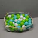 GOGOSO Ball Pit Balls for Toddlers, Green Balls for Ball Pool Birhtday Party Girls Kids with Storage Bag, 2.17inches (Green Sky Blue White 100pcs)