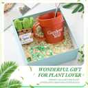 5 Pcs Funny Gardener Gifts for Women Gardener of the Year Coffee Mug Crochet Succulent Bracelet Keychain Christmas Gifts for Men Women Mom Birthday Present