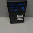Hydrogen Water Bottle - Portable, Rechargeable, LED Timer, Aluminum and Glass, 5000 PPB Hydrogen in 10 Minutes, for Husband, Father, Friend & Family, for Sports, Home, Office (Silver, 340ml)