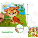 2 x NASHRIO Wooden Puzzles for Toddlers 3-5 Years Old(Set of 6), 9 Pieces Preschool Educational and Learning Animal Jigsaw Puzzle Toy Gift Set for Boys and Girls (9 Pcs-01)