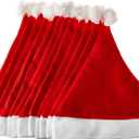 Funiverse Bulk 24 Pack Red and White Santa Hat - Adult Sized and Perfect for Any Christmas Holiday Event
