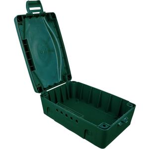 masterplug IP54 Weatherproof Enclosure Box for Outdoor Electrical Power Connections - Green