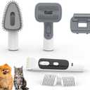 Verefa Pet Grooming Accessories Kit, Work with L20M Plus, Pet Hair Collected and Vacuumed, 5 Pet Grooming Tools for Dogs