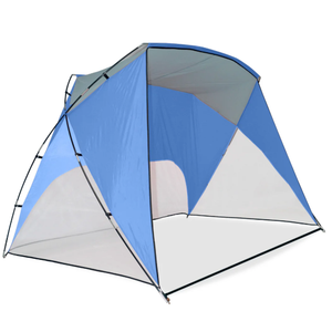 Sport Shelter Beach Shade 9' X 6' Blue, 54 Sq. Ft. of Shade Includes Carry Bag and Stake Kit, Lightweight