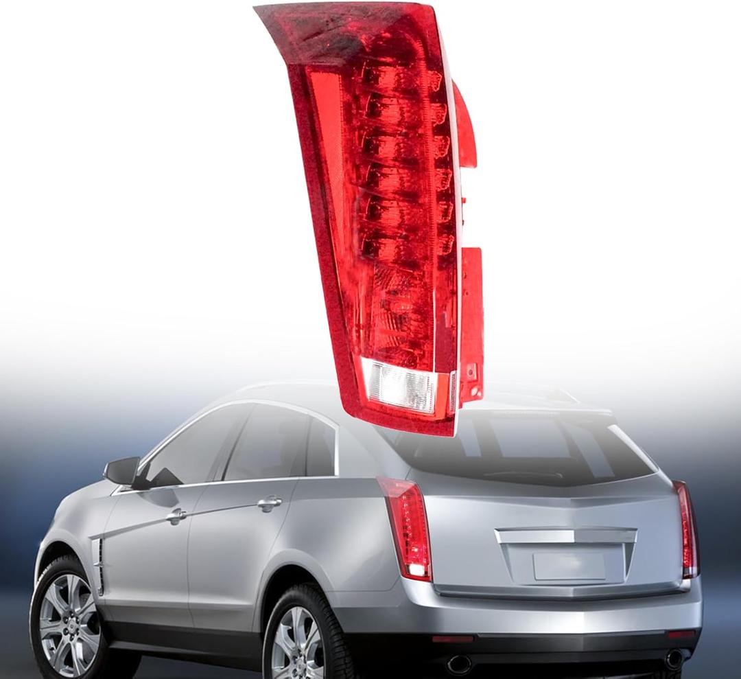 Tail Light Assembly Compatible with Cadillac SRX 2010-2016 Red Lens Rear Brake Tail Lamp (Driver Left Side)