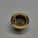 Akicon Kitchen Sink Brass Gold Finish Garbage Disposal Flange Stopper, One Size Disposal Rim, Fit 3-1/2 Inch Standard Sink Drain Hole 2.85" Height