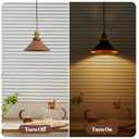 Oyisen Rusted Copper Kitchen Hanging Lights 8.2 Inch Industrial Lampshade Retro Farmhouse Pendant Light for Bedroom Barn and Bar Foyer Lighting Fixtures 2 Pack