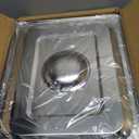 BAKPOCO Hotel Pan With Lid 1/2 Half Size - 2.5" Deep 6 Packs Stainless Steel Food Pan for Steam Table, Commercial Restaurant, Anti Jam, Buffet, Home