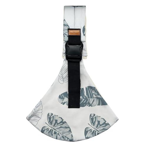 Marrlly Baby Sling Carrier Newborn to Toddler Adjustable One-Shoulder Design with Hip Seat Support, Labor-Saving Baby Wraps Carrier 10-30 lbs(Leaf)