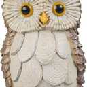 Guichifun Owl Statue Home Decor Accents - Cute Owl Figurines for Shelf Bookshelf TV Stand Dcor Bedroom Office Decorations Ideal Gift for Owl Lovers 5 x 5 x 8 Inch