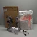 27" Tall Table Lamps for Living Room, 3-Way Dimmable Touch Control Farmhouse Vintage Table Lamps Set of 2 with USB C+A Ports and AC Outlets, Rustic Bedside Nightstand Lamp for Bedrooms Office Grey