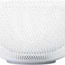 IBWell White Metal Mesh Double-layer Fruit Basket, Large Round Storage Baskets for Bread, Metal Wire Bread Fruit Bowl Vegetable Stand Holder for Snacks, Modern Fruit Bowl Decorate Kitchen Counter (Normal)