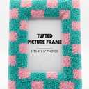 Tufted Picture Frame Fits 4"x6" Photos Pack of 2