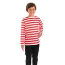 fun shack Find Me Costume for Kids, Red and White Striped Jumper Costume, Kids Book Character Costumes Boys, S