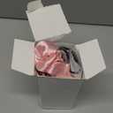 Crochet Carnations Cosmetic Bag Keychain Sets Gifts, Emotional Support Positive Flowers, Inspirational Keychain, Positive Birthday Thanks Gifts for Her Women Teacher Friends Family Nurse Yourself