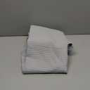 Barossa Design Long Shower Curtain 78" Height - Honeycomb Waffle Weave & Cotton Blend, Hotel Luxury & Spa, Heavy Weight Fabric, Washable - Lake Wanaka Gray, 72x78