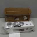 Automatic Toothpaste Dispenser,Rechargeable Toothbrush Holders for Bathrooms,3 Cups Electric Toothbrush Holder Wall Mounted with Toothpaste Dispenser Bathroom Decor (White)