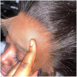 13X6 Frontal HD Lace 20 Inch, SKINLIKE Lace Frontal Only,0.095mm Ultra-thin Invisible Real Swiss Lace Straight RAW Virgin Human Hair Single Knot Pre-Plucked with Baby Hair