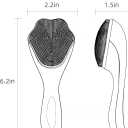 3 x Cat Paw Silicone Face Scrubber, 2-Pack Manual Cleansing and Exfoliating Brush for Pore Care, Blackhead Removal, Gentle Skincare and Makeup Cleaning, Soft Bristles (Pink & Blue)