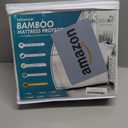 PlushDeluxe Premium Bamboo Mattress Protector – King Size, Waterproof, & Ultra Soft Breathable Noiseless Washable Bed Mattress Cover for Comfort & Protection - White