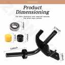 532403087 532403088 Front Axle Steering Spindles & Front Wheel Bearing RH/LH 596873701 596873601 Compatible with Craftsman Poulan Husqvarna Replace 403087 194743 403088 194744