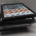 15 Pack Solid Wood 8x10 Picture Frames Black, Wall Mount or Tabletop Display