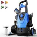 4500PSI PowerWasher with 4 Quick Connect Nozzles, Foam Cannon for Car, Lane, Patio Cleaning
