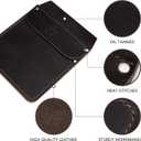 RingSun Genuine Leather Pocket Protector for Men, Durable Tool Pouch, Jeans Shirts Protector for Tools Pens