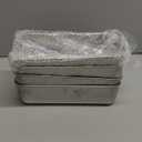 E-far Loaf Pan Set of 4, 9x5 Inch Stainless Steel Bread Loaf Pan, Metal Bakeware for Baking Bread Cake Meatloaf Brownies, Healthy & Non Toxic, Easy Release & Dishwasher Safe