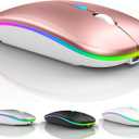 Bluetooth Mouse for iPad, Wireless Mouse for MacBook Air/Pro, Chromebook, Laptop - Rose Gold