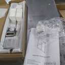 Frameless Sliding Bathtub Shower Door, Brushed Nickel, 60"*60"-1/4"