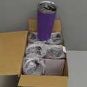 20oz Tumbler Vacuum Insulated Travel Mug with Lids, Stainless Steel Double Wall Thermal Coffe Cup for Home, Office, Outdoor Suitable for Vehicle Cup Holders (6 Count (Pack of 1), Assorted Colors)