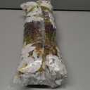 Fake Mums Artificial Fall Flowers Fake Plants for Outdoors Autumn Decor, 12 Bundles White Silk Morning Glory with Eucalyptus Look Real UV Resistant Faux Flowers for Outside Planters Front Door Yard