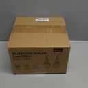 Solar Hanging Lanterns Outdoor Waterproof: 4 Pack Metal Solar-Powered Lights with Hook, Bright Warm Lantern Decor for Outside, Classic Outdoor Lighting for Yard Garden Patio Porch Balcony Decorations