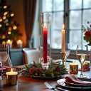 12-Pack Glass Hurricane Candle Holders - 13.78" Tall Clear Open-Ended Cylinders for Pillar Candles - Includes 2.36" Taper Candlestick Holders - Wedding, Event & Home Decor Centerpieces