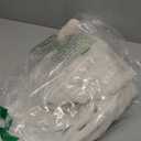 Faux Fur Christmas Tree Skirt: 36 Inch White Plush Faux Fur Cover with Crossed Diamond Textured Pattern, Rustic Merry Home Decor