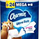 Charmin Ultra Soft Toilet Paper 6 Mega Rolls = 24 Regular Rolls
