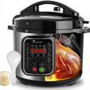8qt stainless steel Pressure Cooker | 24-hour Presetting electric rice cooker, 14 in 1 slow cooker with temperature control | LED Multifunction Steamer, Food Warmer with nonstick pot