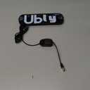 Driver-Specific USB Car LED Light Sign, Windshield Taxi Light Sign with Display, Suitable for Sedans, SUVs, and Cars, Easy Suction Cup Installation, USB Type-A Switch Cable (Pink Light Sign)