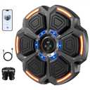 Music Boxing Machine for Adults,Smart Boxing Training Machine,Wall Target Punching Workout for Kids,Reflex Training Suitable for Home,Office,Gym,Fun Fitness Equipment (Black), Gloves Are Missing 