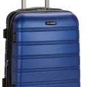 Rockland Melbourne Hardside Expandable Spinner Wheel Luggage, Carry-On 20", Blue